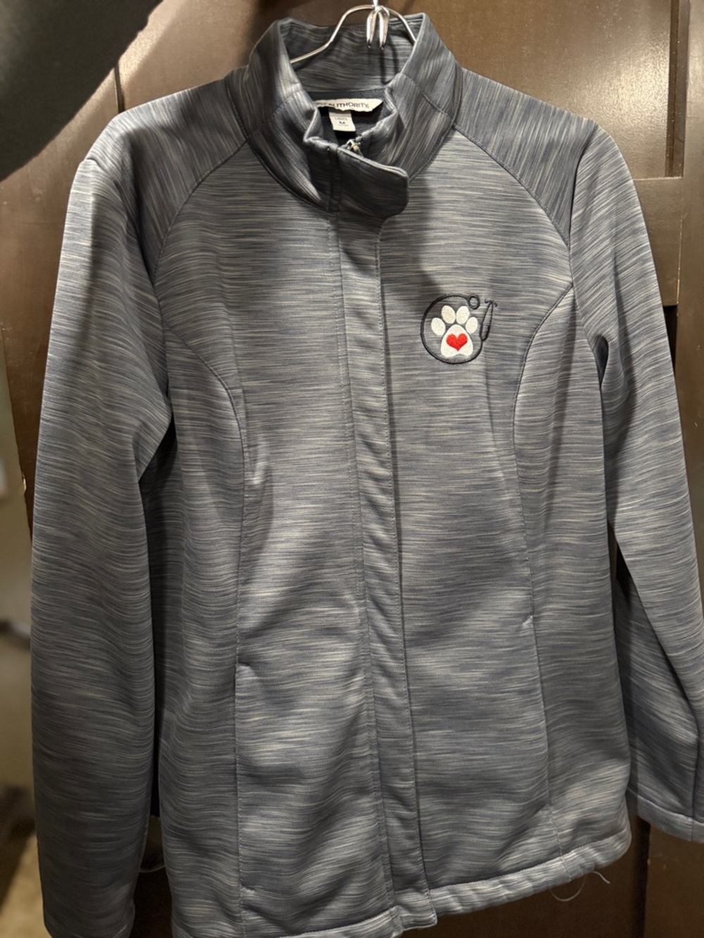 Women's Veterinarian/Vet Tech Gray Zip-Up Jacket
